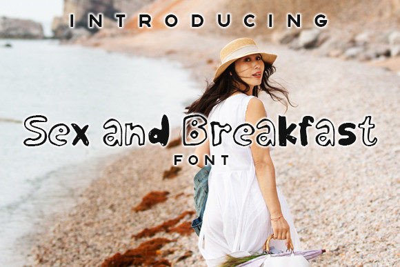 Sex and Breakfast Font Poster 1