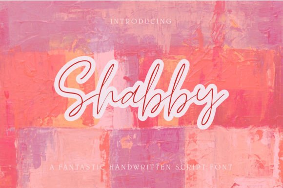 Shabby Font Poster 1