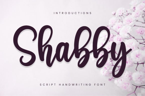 Shabby Font Poster 1