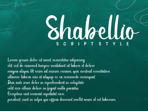 Shabellio Font Poster 2