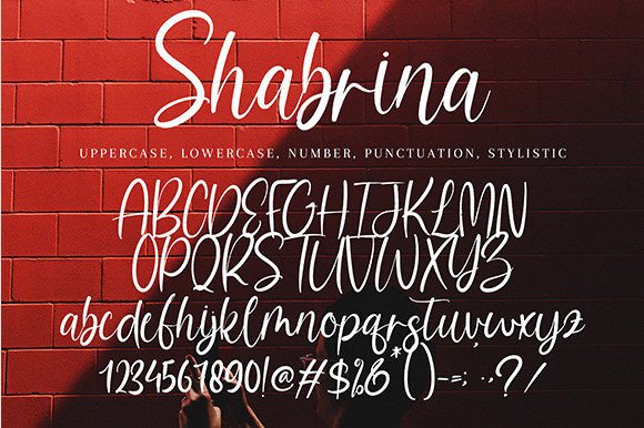 Shabrina Font Poster 8