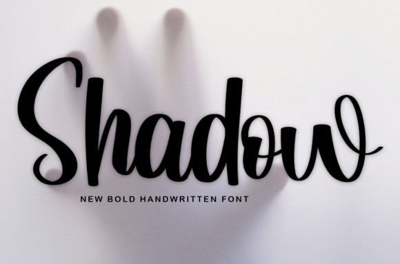 Shadow Font Poster 1