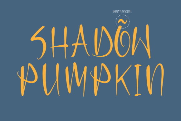 Shadow Pumpkin Font Poster 12