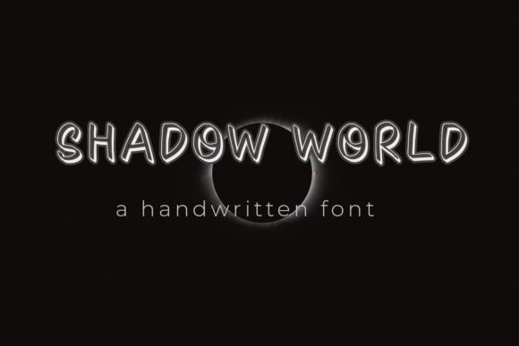 Shadow World Font Poster 1