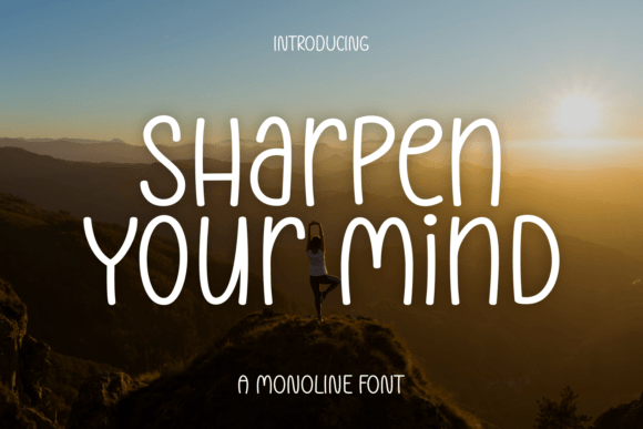 Sharpen Your Mind Font Sharpen Your Mind Font Poster 1