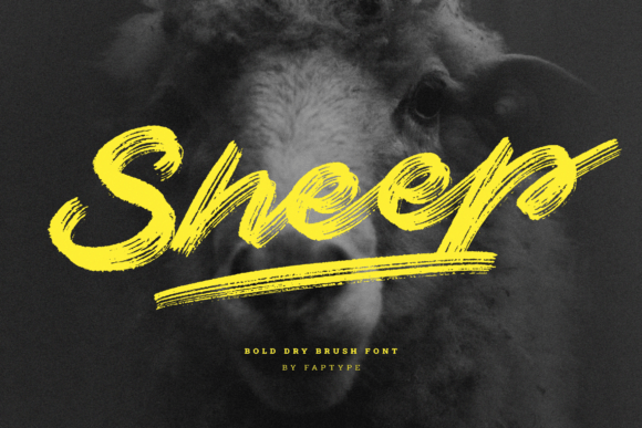 Sheep Font Poster 1