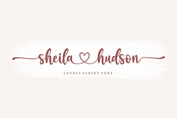 Sheila Hudson Font Poster 1