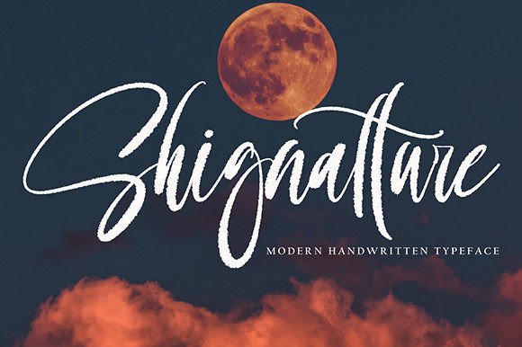 Shignatture Font Poster 1