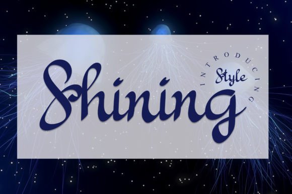 Shining Font Poster 1