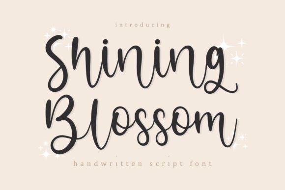 Shining Blossom Font Poster 1