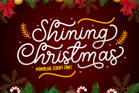 Shining Christmas Font Poster 1
