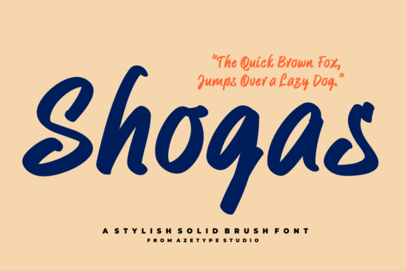 Shogas Font Poster 1