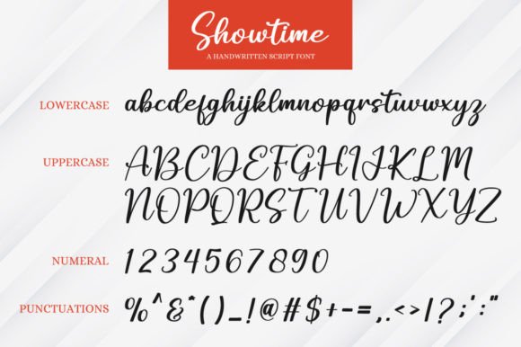 Showtime Font Poster 7