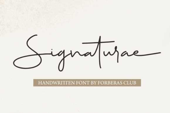 Signaturae Font