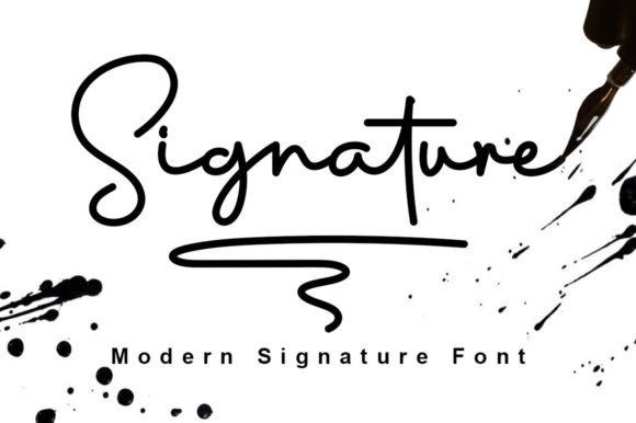 Signature Font