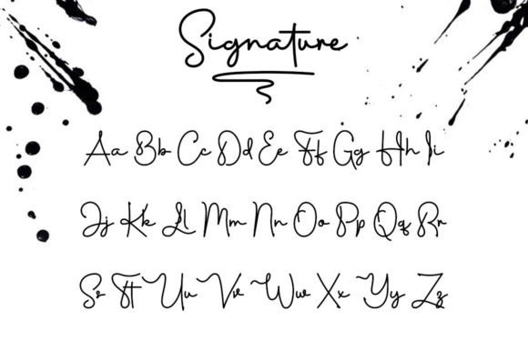 Signature Font Poster 6