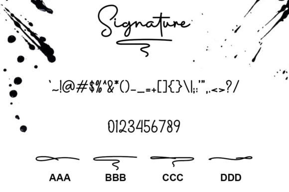 Signature Font Poster 7