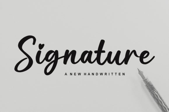 Signature Font Poster 1