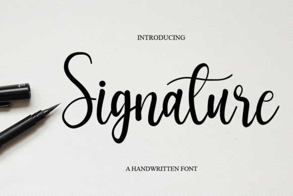 Signature Font Poster 1