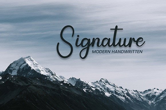 Signature Font