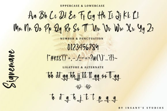 Signemare Font Poster 9