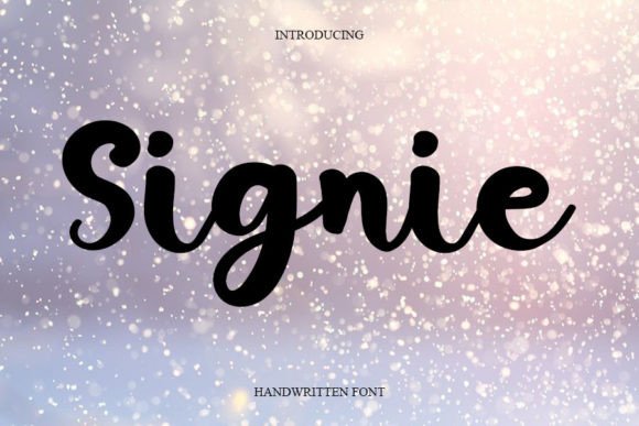 Signie Font Poster 1