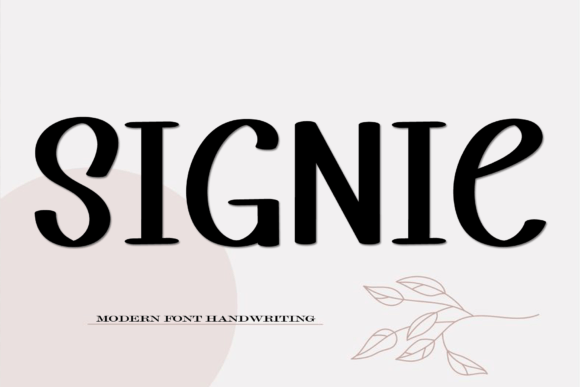 Signie Font Poster 1