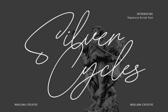 Silver Cycles Font Poster 1