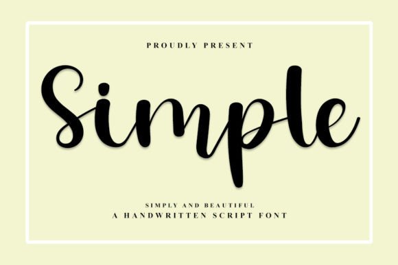 Simple Font Poster 1