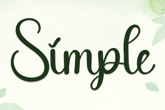 Simple Font Poster 1