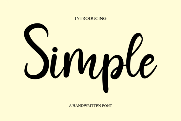 Simple Font Poster 1