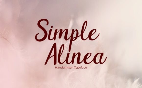 Simple Alinea Font Poster 1