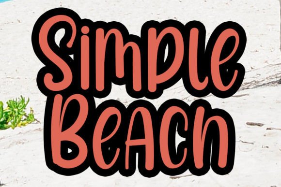 Simple Beach Font Poster 1