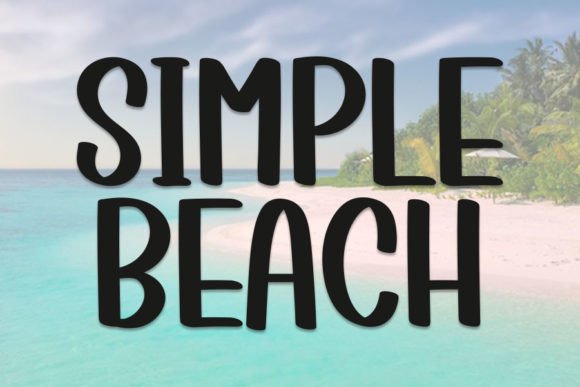 Simple Beach Font