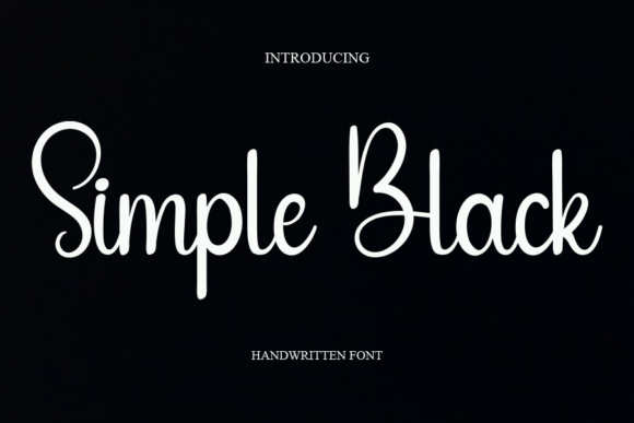 Simple Black Font Poster 1