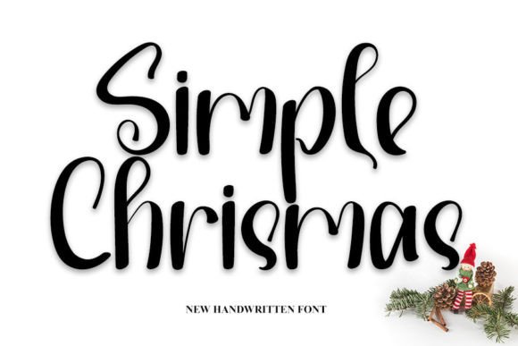 Simple Chrismas Font Poster 1