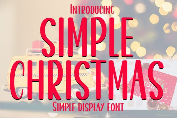 Simple Christmas Font