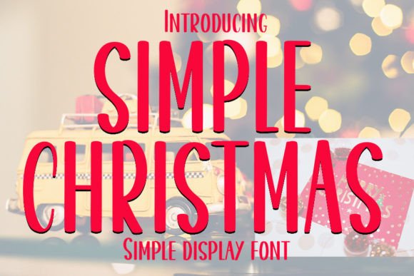 Simple Christmas Font Poster 1