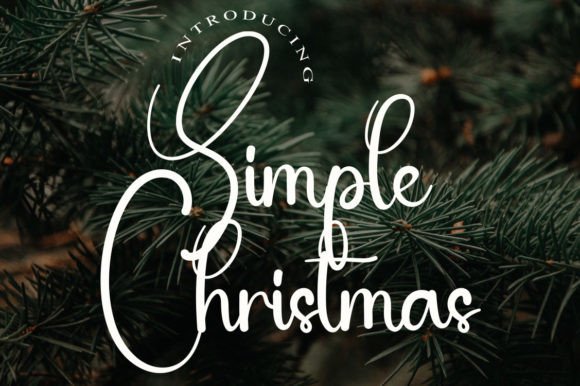 Simple Christmas Font Poster 1