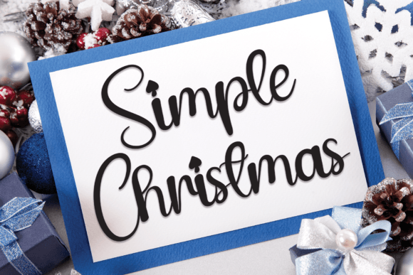 Simple Christmas Font