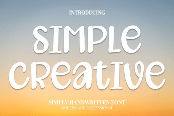 Simple Creative Font Simple Creative Font Poster 1