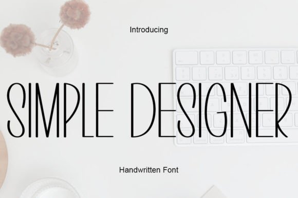 Simple Designer Font Poster 1