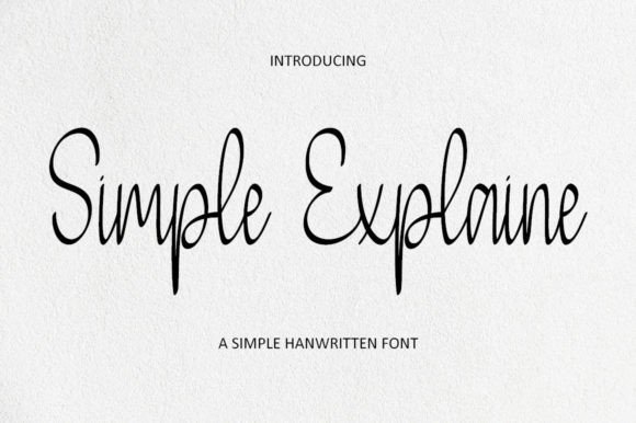 Simple Explaine Font Poster 1