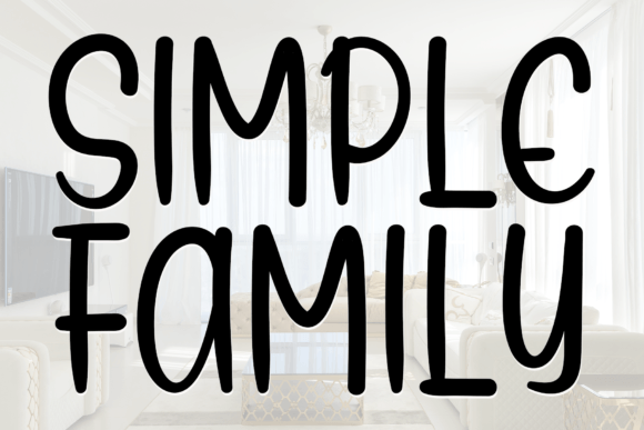 Simple Family Font Poster 1