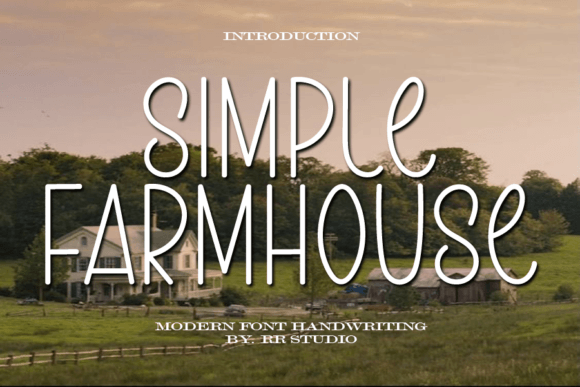 Simple Farmhouse Font Poster 1