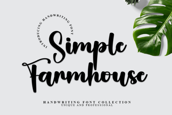 Simple Farmhouse Font Poster 1