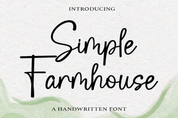 Simple Farmhouse Font Poster 1