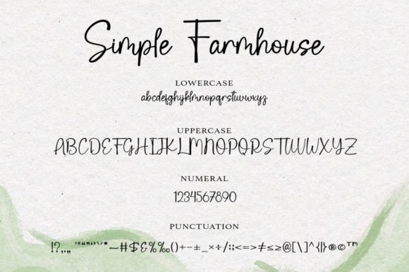 Simple Farmhouse Font Poster 6