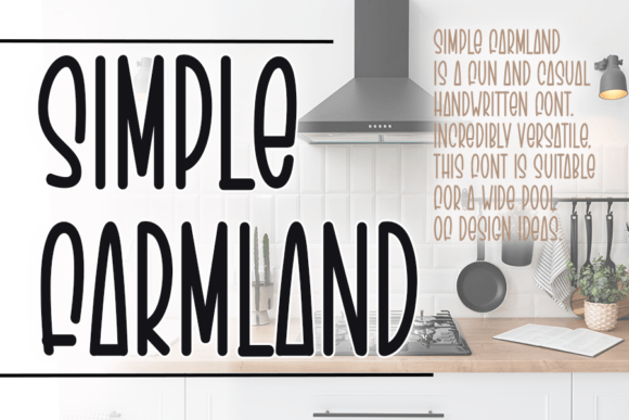 Simple Farmland Font Poster 1