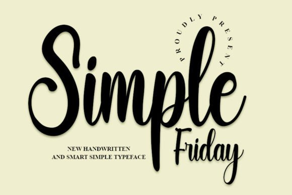 Simple Friday Font Poster 1